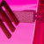 Linda Farrow Linda Farrow x The Attico Pink Rectangle Tinted Sunglasses