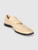 Bottega Veneta Beige Leather Croc Embossed Loafers Bottega Veneta Beige Leather Croc Embossed Loafers