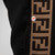 Fendi Black Fendirama Logo Detail Joggers