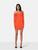 Helmut Lang Orange Contour Ribbed Mini Dress