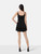 Miu Miu Black Silk Bow Detail Mini Dress