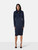 Hermès Navy Neck Tie Dress