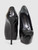 Giuseppe Zanotti Black Croc Embossed Leather Heels