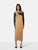 NANUSHKA Brown & Grey Vegan Leather Ferriti Dress