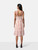 Reformation Red & White Linen Floral Dolci Dress