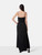 STAUD Black Maxi Ruched Back Panel Dress STAUD Black Maxi Ruched Back Panel Dress