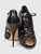 Giuseppe Zanotti Black Leather Cut Out Heels