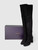 Le Silla Black Knee High Side Zip Suede Boots