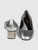 Clergerie Silver Leather Low Heel Pumps