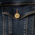 FRAME Blue Denim Short Sleeve Flared Jumpsuit FRAME Blue Denim Short Sleeve Flared Jumpsuit