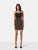 Tom Ford Brown Mini Net Panel Dress Tom Ford Brown Mini Net Panel Dress