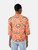 Dries Van Noten Orange Pixel Pattern Blouse