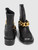 Giuseppe Zanotti Black Leather Chain Boots