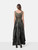 Ralph Lauren Grey Silk Beaded Gown with Petticoat