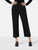 Stella McCartney Black Wool Straight Cropped Trousers