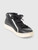 Prada Prada Sport Black Leather White Trim Trainers