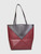 Loewe Burgundy Leather Puzzle Tote Bag