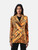 Emilio Pucci Orange & Black Velvet Swirl Jacket