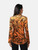 Emilio Pucci Orange & Black Velvet Swirl Jacket