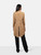 Emporio Armani Brown Leather Buttoned Trench Coat