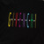 Givenchy Black & Rainbow Embroidered Logo T-Shirt