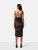Dolce & Gabbana Black Ruched Bodycon Dress
