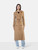 Max Mara Brown Wool Panelled Double Breasted Coat