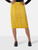Scanlan & Theodore Yellow Floral Lace Midi Skirt