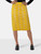 Scanlan & Theodore Yellow Floral Lace Knee-Length Skirt