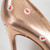 Gianvito Rossi Rose Gold Leather Point Toe Pumps