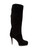 Casadei Black Suede Platform Knee High Boots