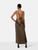 Reformation Khaki Silk Asymmetric Dasha Dress