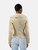 Alexander McQueen MCQ Beige Suede Shearling Jacket