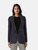 Stella McCartney Navy Wool Black Lapel Blazer