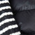 Moncler Black & White Knit Striped Puffer Jacket