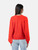 Chanel Red Wool Teddy Knit CC Jumper