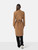 Gianfranco Rossi  Brown Vegan Suede Long Coat