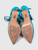 Aquazzura Turquoise Suede Cut Out Heels