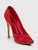 Gianvito Rossi Red Suede Point-Toe Pumps