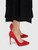 Gianvito Rossi Red Suede Point-Toe Pumps