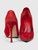 Gianvito Rossi Red Suede Point-Toe Pumps