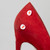 Gianvito Rossi Red Suede Point-Toe Pumps