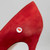 Gianvito Rossi Red Suede Point-Toe Pumps