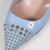 Gucci Blue Stud Detail Pointed Toe Pumps