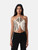 Cult Gaia Silver Fringed Quella Top