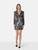 Michael Kors Black & White Sequinned Zebra Dress