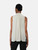 Elisabetta Franchi White Ruffle Sleeveless Blouse