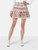 Gucci Pink & Purple Logo Print Mini Skirt