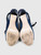 Miu Miu Navy Embellished Back Cut Out Heels