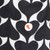 Diane Von Furstenberg Black & White Silk Heart Top